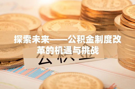 文县探索未来——公积金制度改革的机遇与挑战