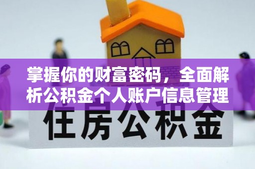 文县掌握你的财富密码，全面解析公积金个人账户信息管理与优化