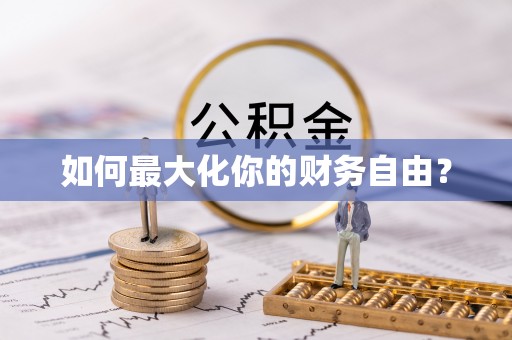 文县如何最大化你的财务自由？